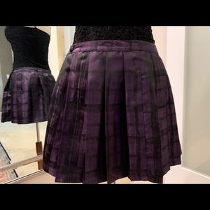 Pleated mini skirt